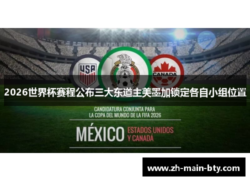 2026世界杯赛程公布三大东道主美墨加锁定各自小组位置 2026世界杯赛程公布三大东道主美墨加锁定各自小组位置