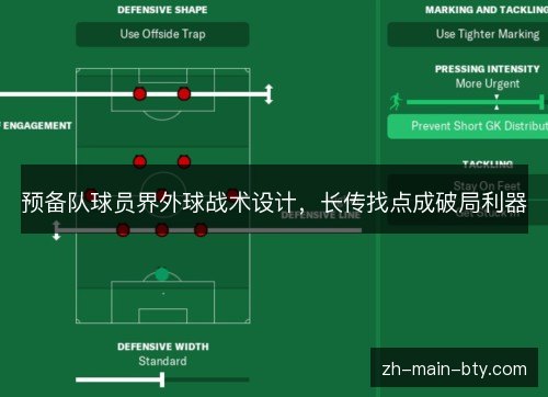 预备队球员界外球战术设计,长传找点成破局利器 预备队球员界外球战术设计,长传找点成破局利器